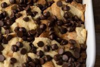 Moist Chocolate Chip Bread Pudding Recipe for Rich Dessert