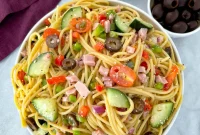 Italian-Inspired Spaghetti Salad with Zesty Italian Dressing