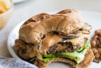 Mushroom Swiss Burger Recipe: Juicy Homemade Stack
