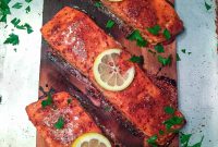 Maple Mustard Cedar-Planked Salmon Recipe for Grilling