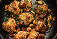 Garlic-Infused Roasted Chicken with 40 Cloves