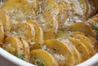 Scalloped Potatoes with Mushrooms & Rosemary — Paleo Whole30 Dairy-Free