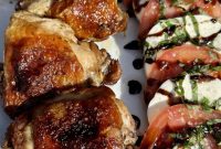 Crispy Oven-Roasted Chicken Thighs With Garlic and Herbs