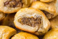 Crispy Homemade Sausage Rolls with Flaky Puff Pastry