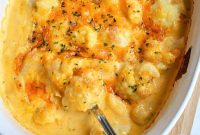 Creamy Cauliflower Mac & Cheese Casserole