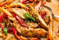 Creamy Pesto Chicken Skillet with Sun‑Dried Tomatoes