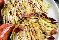 Crispy Roasted Cabbage Wedges with Garlic and Parmesan