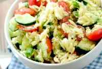 Greek Orzo Salad with Mustard-Dill Vinaigrette by Bobby Flay