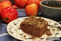Apple Buckwheat Crumble Cake Recipe with Cinnamon Streusel