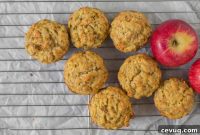 Apple, Carrot & Oatmeal Muffins: Quick Homemade Recipe