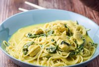 Savory Chicken Curry Noodles with Coconut Broth