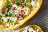 Spaghetti Squash Stuffed with Jalapeño Popper Filling Recipe
