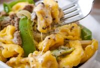 Philly Cheesesteak Tortellini Recipe: Steak, Peppers & Cheese