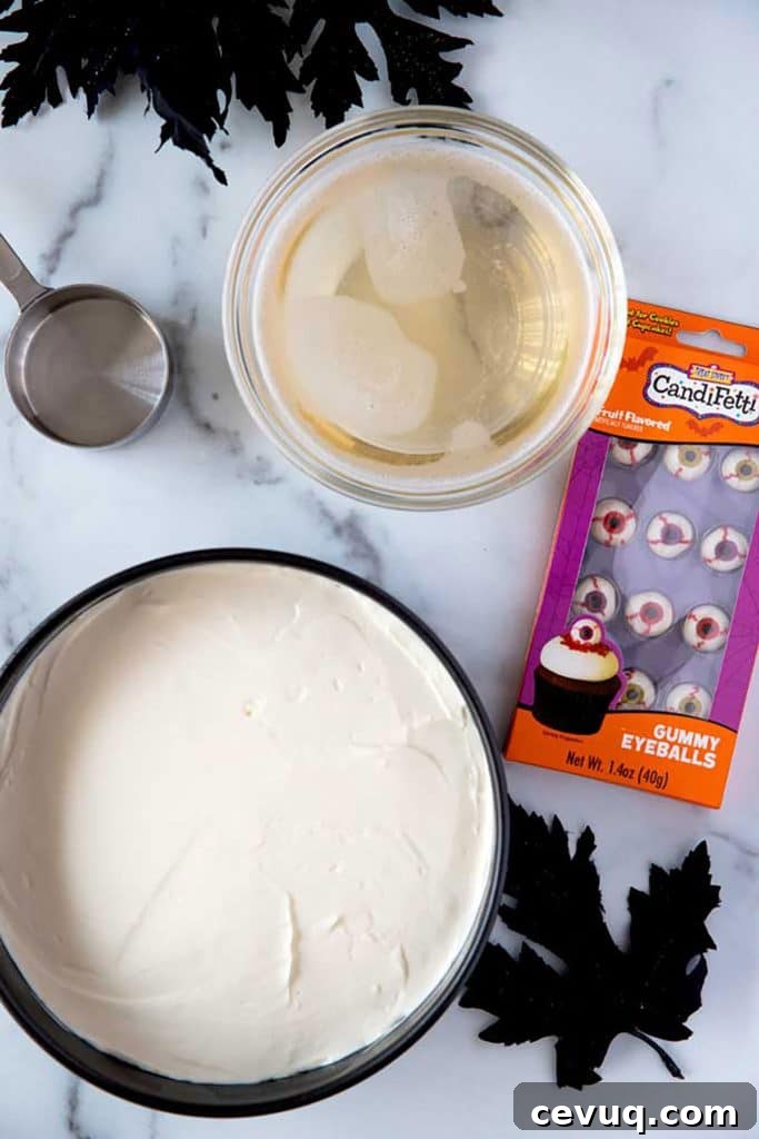 halloween no bake cheesecake ready to assemble
