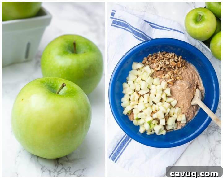 Apple muffins close-up