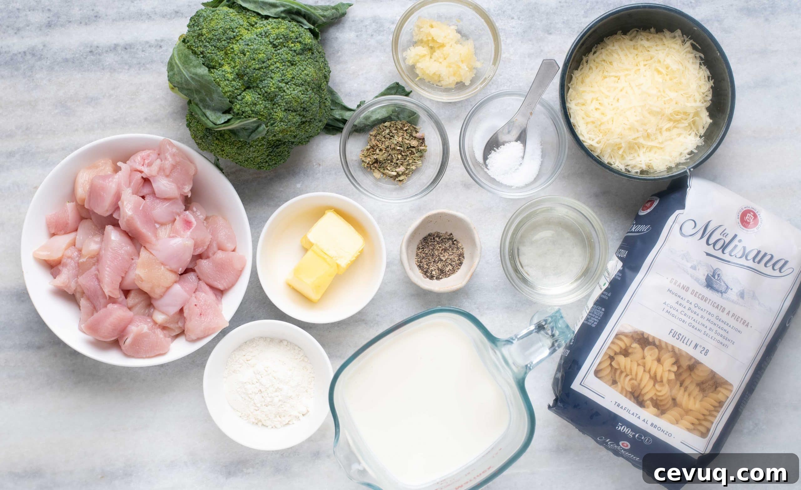 Ingredients for Chicken broccoli Pasta