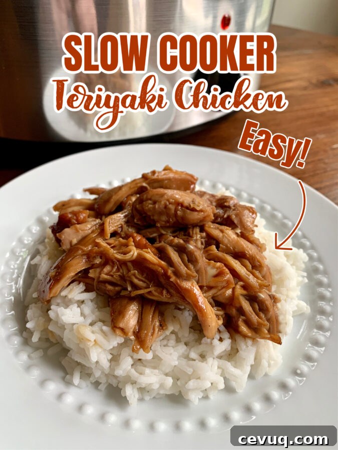 Easy Slow Cooker Chicken Teriyaki (Awesome Sauce)
