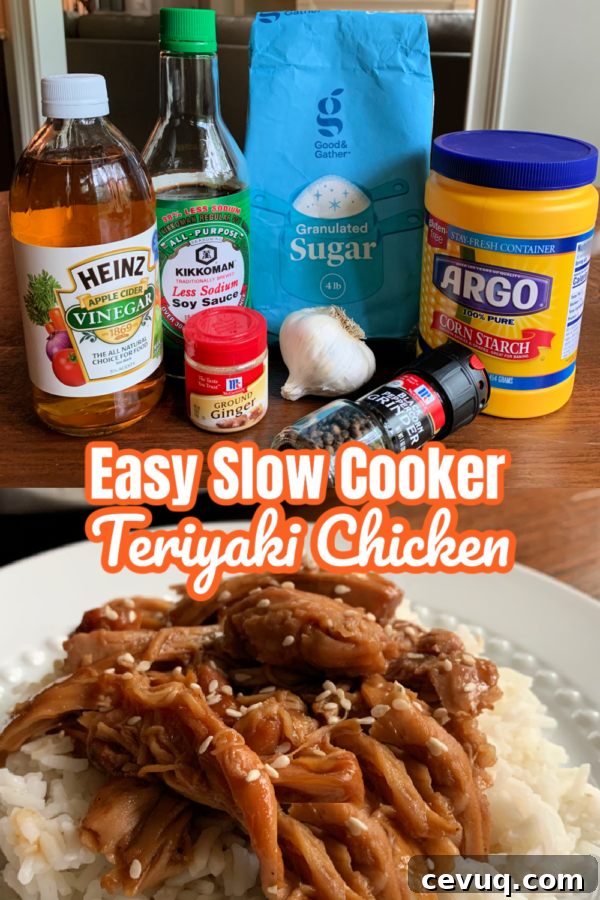 Easy Slow Cooker Teriyaki Chicken Ingredients 