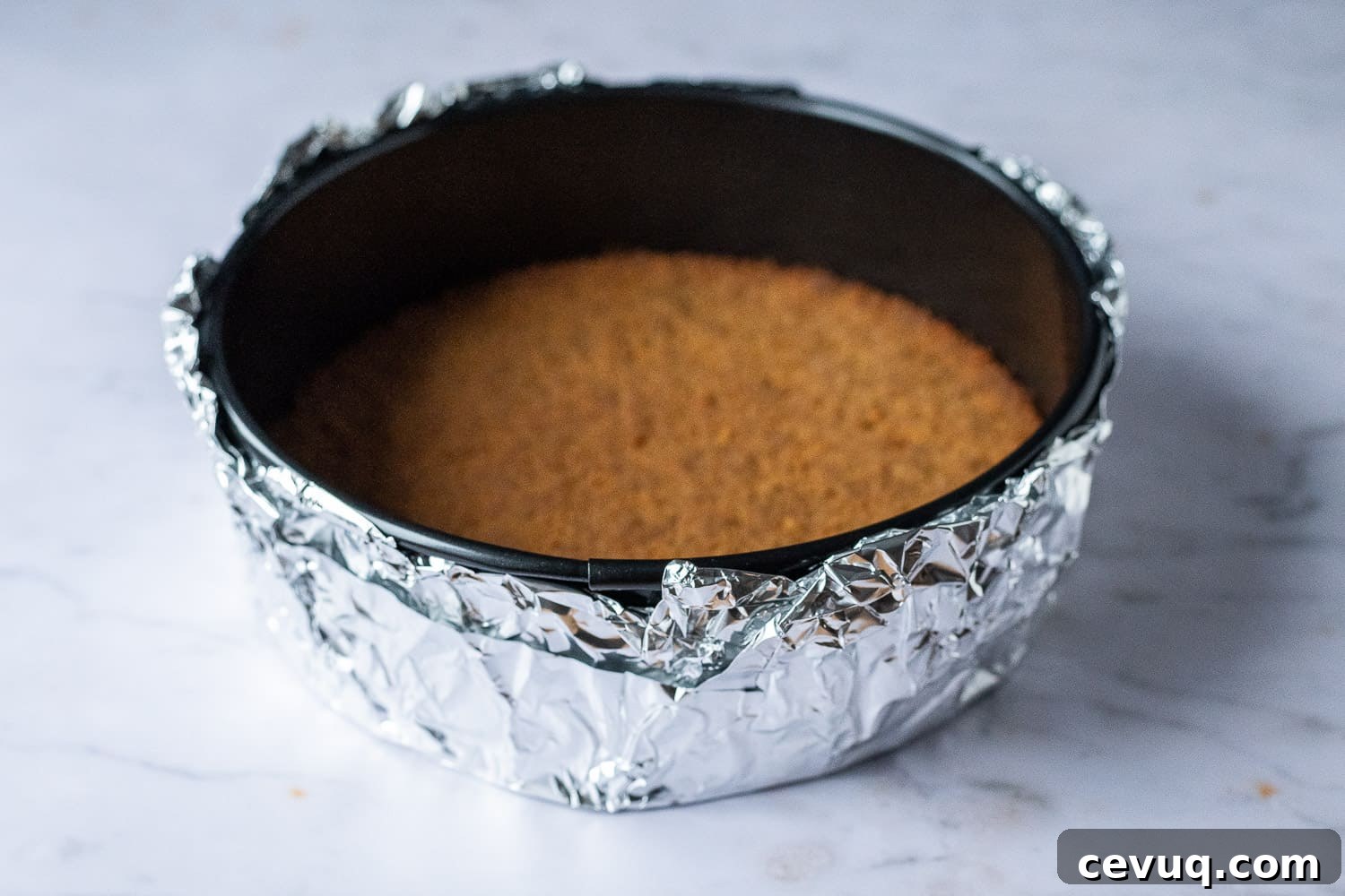 step 3 - lining the tin with foil