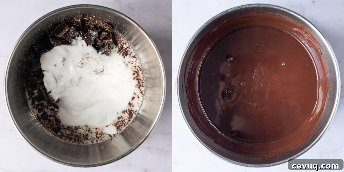 step 6 - making the ganache