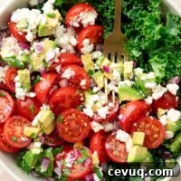 Avocado Kale Salad with Feta