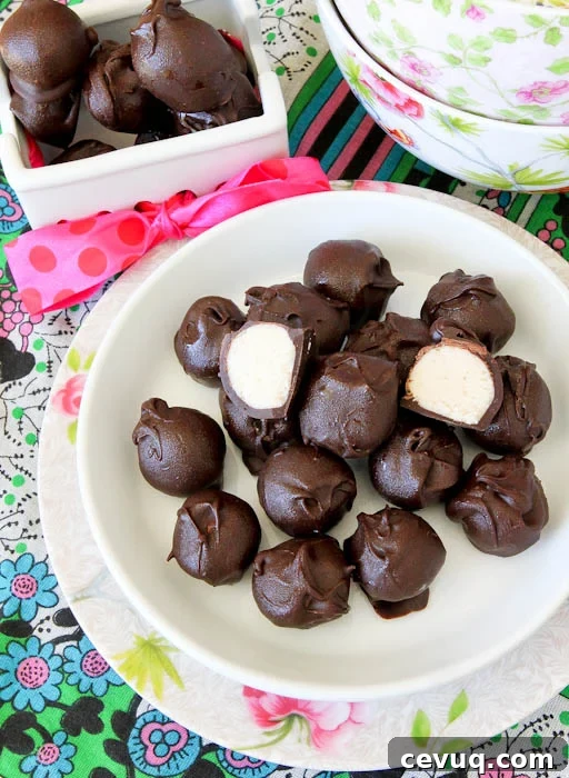 Vanilla Cake Batter Chocolate Truffles