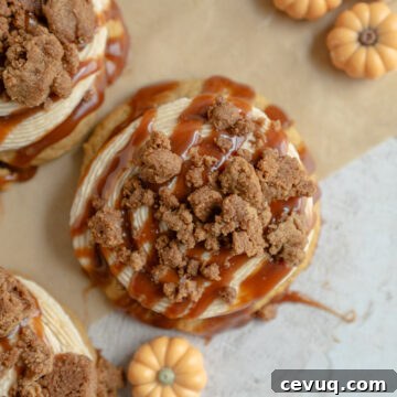 Pumpkin Caramel Cookies