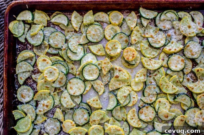 Parmesan Baked Zucchini and Summer Squash Roast 5 Baked Zucchini and Squash