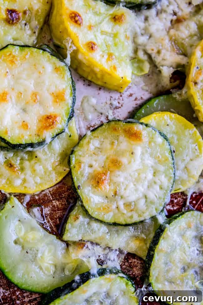 Parmesan Baked Zucchini and Summer Squash Roast 8 Parmesan Crusted Zucchini and Yellow Squash