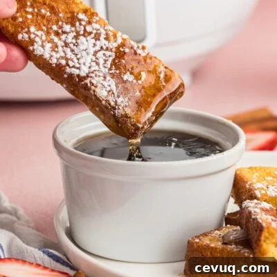 Air Fryer French Toast Sticks feature