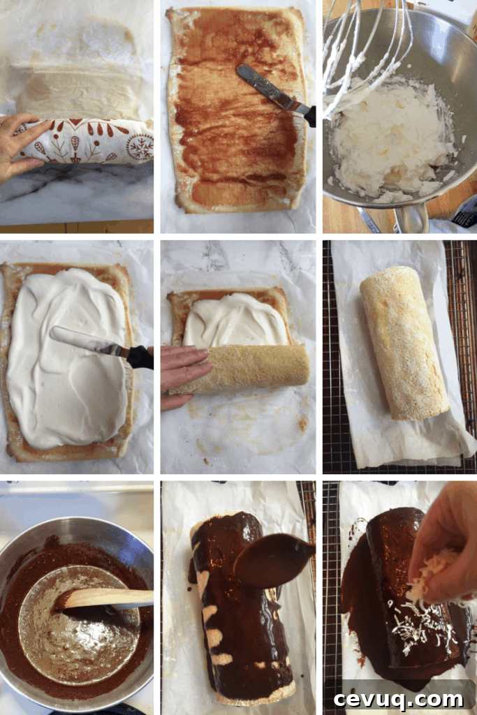 Australian Lamington Swiss Roll Recipe – Classic Coconut & Chocolate Cake 6 img 1258 5