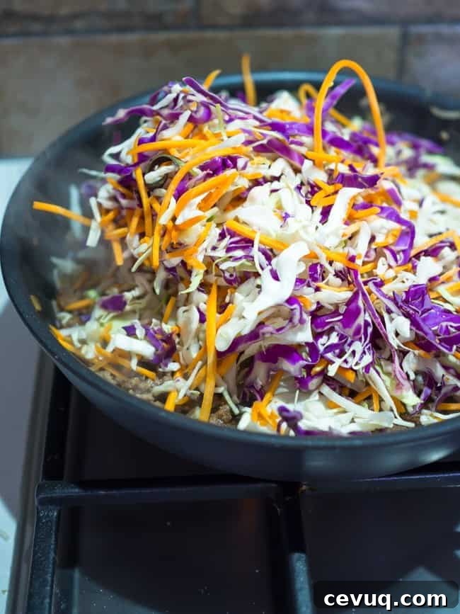 cabbage in a frying pan