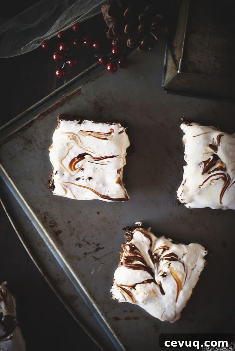 Dulce de Leche Fluff Brownies | Kita Roberts PassTheSushi.com