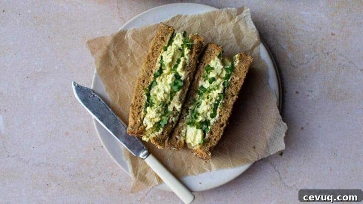 Vegan egg mayo sandwich.