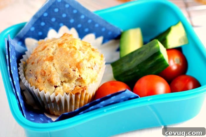 Ham and cheese muffins.