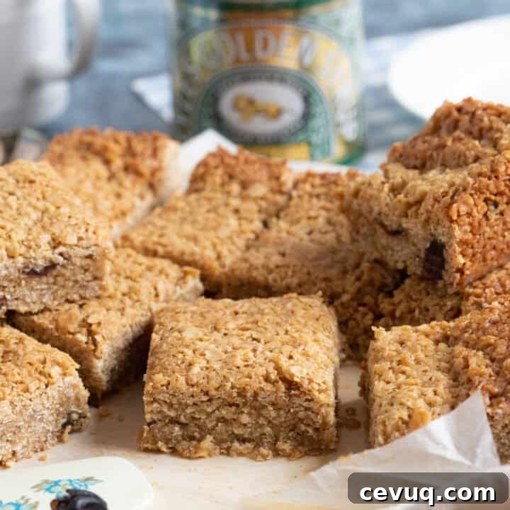 Flapjacks with dates.