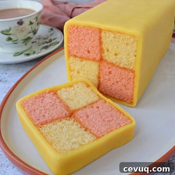 Battenberg cake.