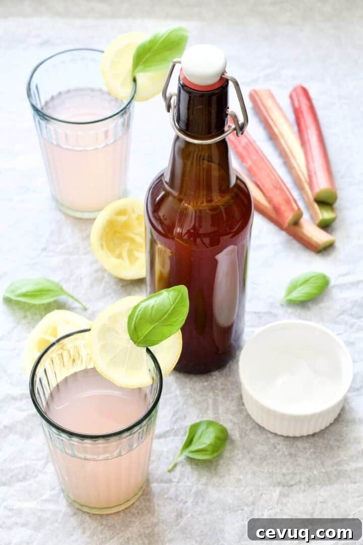 Rhubarb cordial.
