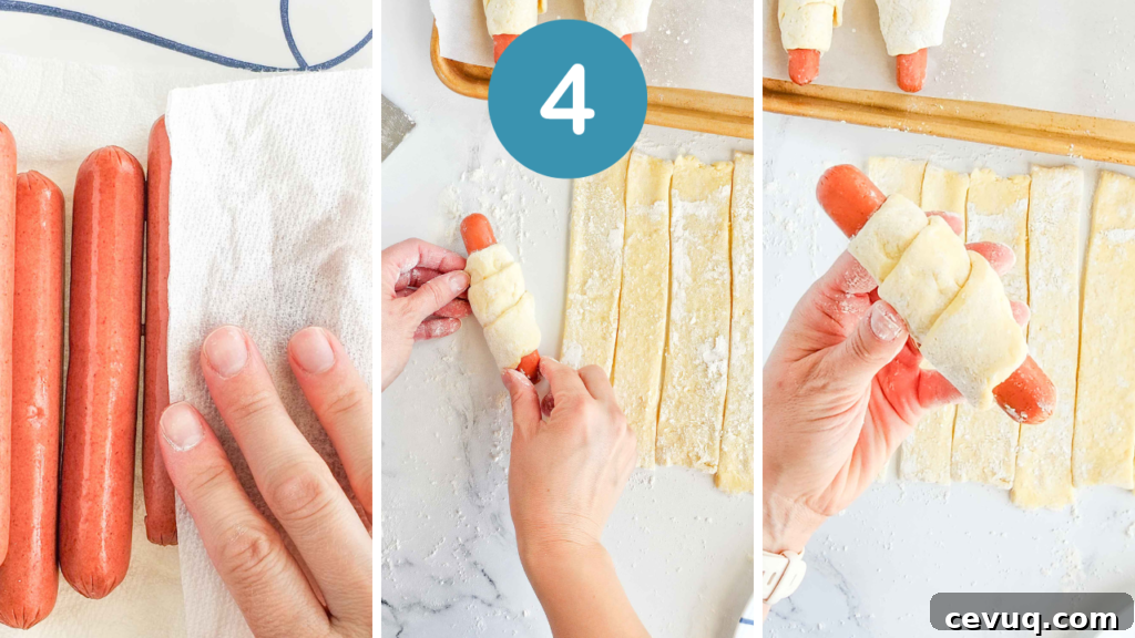 dough strips