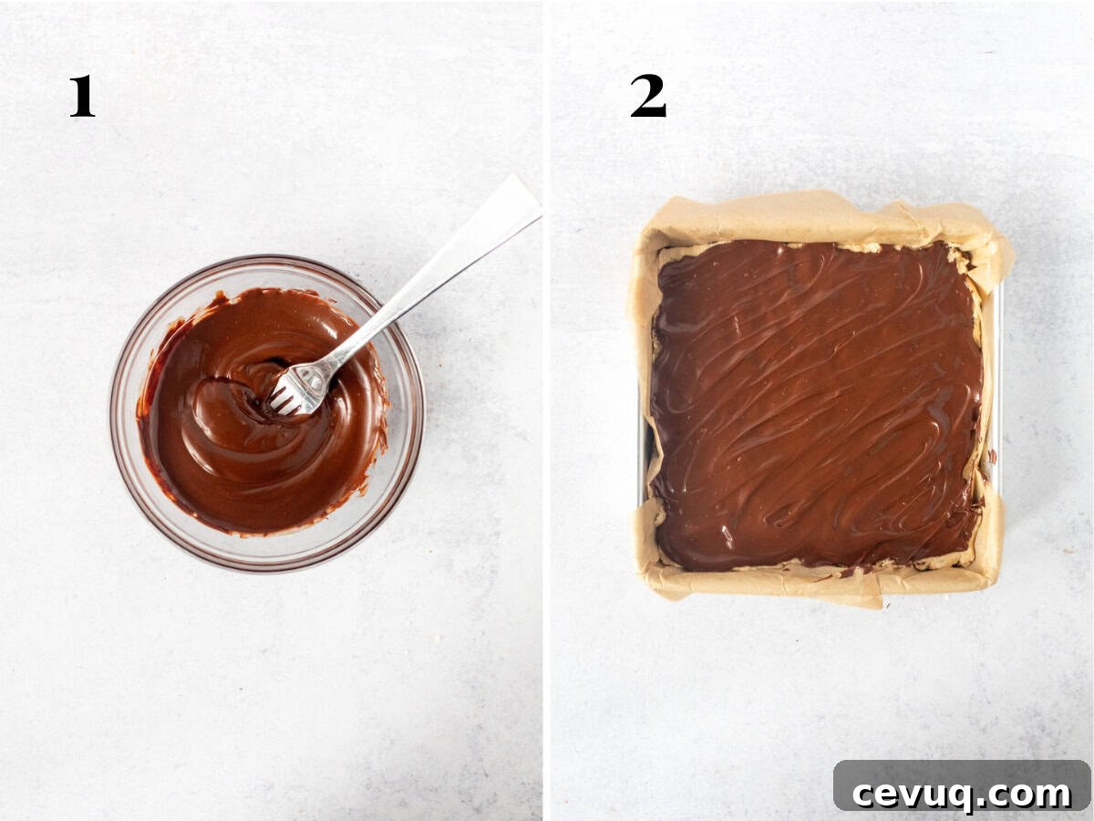 Cookie Dough Brownies Recipe: Fudgy Brownies with Edible Cookie Dough 7 img 14816 9