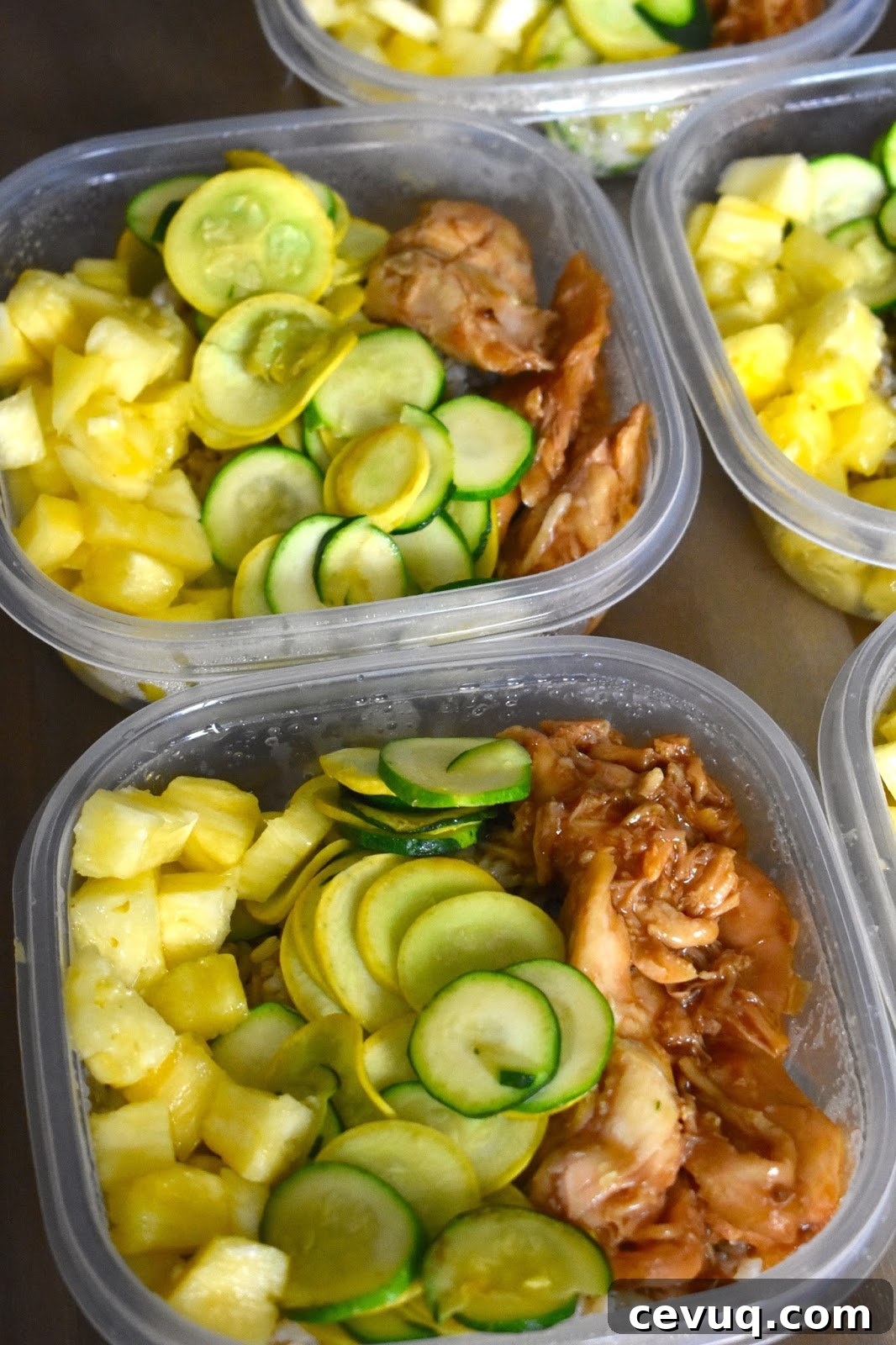 Summer Chicken Pineapple Bowls