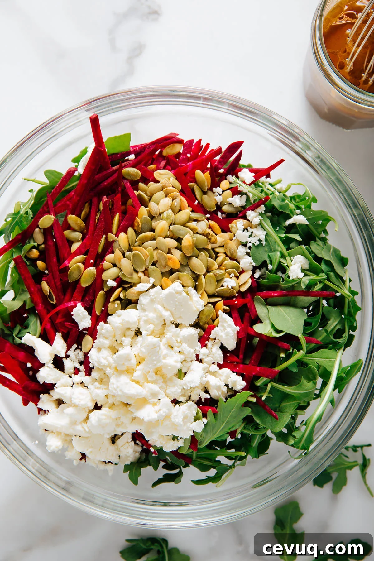 salad before tossing