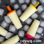 homemade coconut milk ice lollies with pineapple