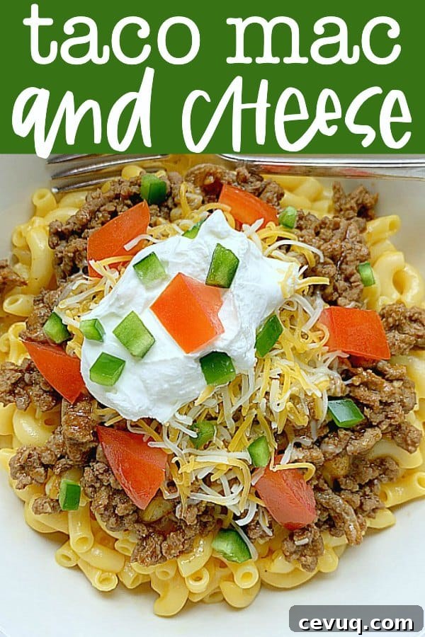 Taco Mac and Cheese | Foodtastic Mom #tacorecipes #macandcheese