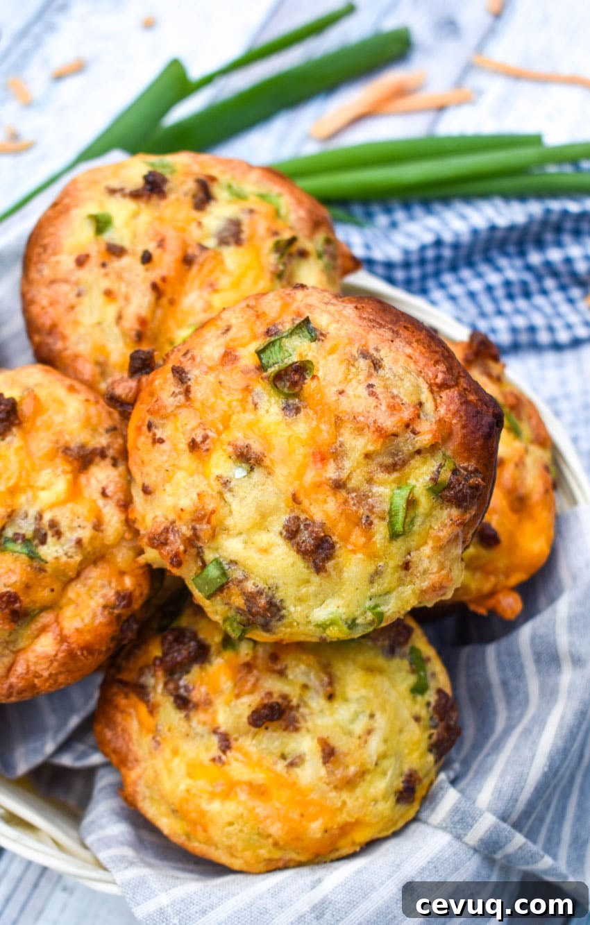 kitchen sink muffins piled in a cloth lined basket