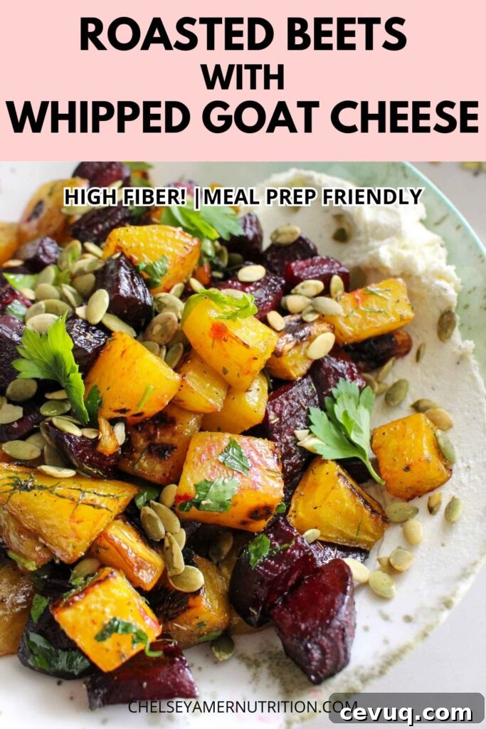 Roasted Beets with Whipped Goat Cheese 