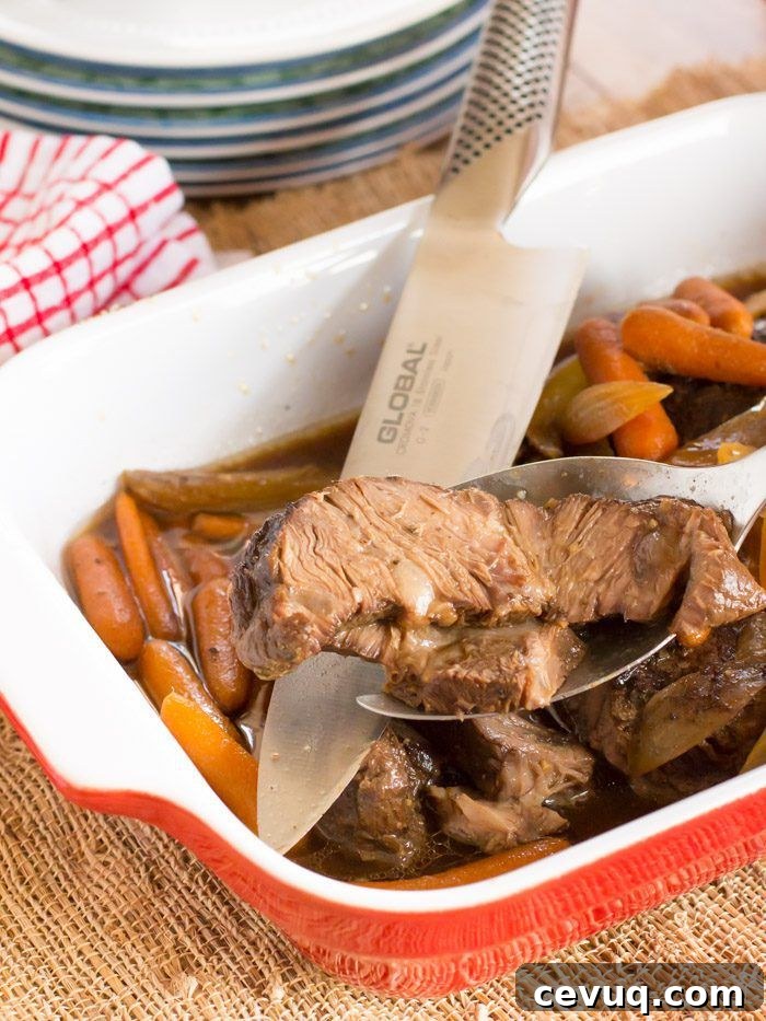 Molasses and Vinegar Crockpot Beef Roast