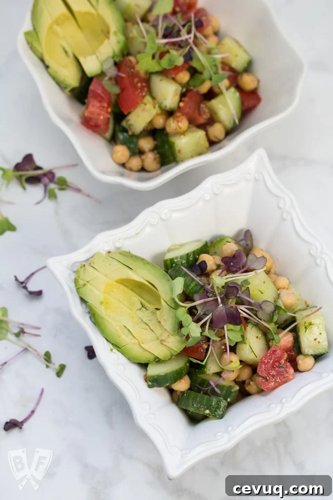 Lemon-Dill Chickpea Salad with Fresh Herb Vinaigrette 2 Quick Chickpea Salad with Lemon-Dill Vinaigrette: This quick, hearty make-ahead salad is perfect for lunch on-the-go or as a fresh, flavorful last minute addition to any meal. #REBBLTribe #ad