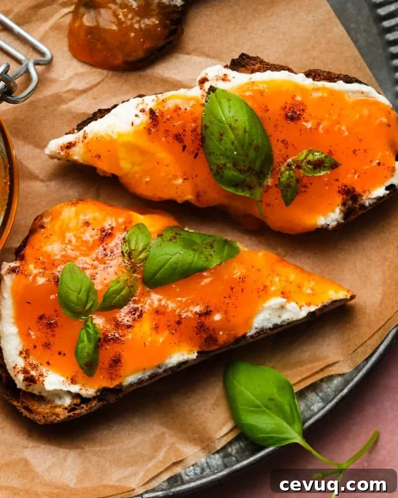 Ricotta Toast with Mango Apricot Jam