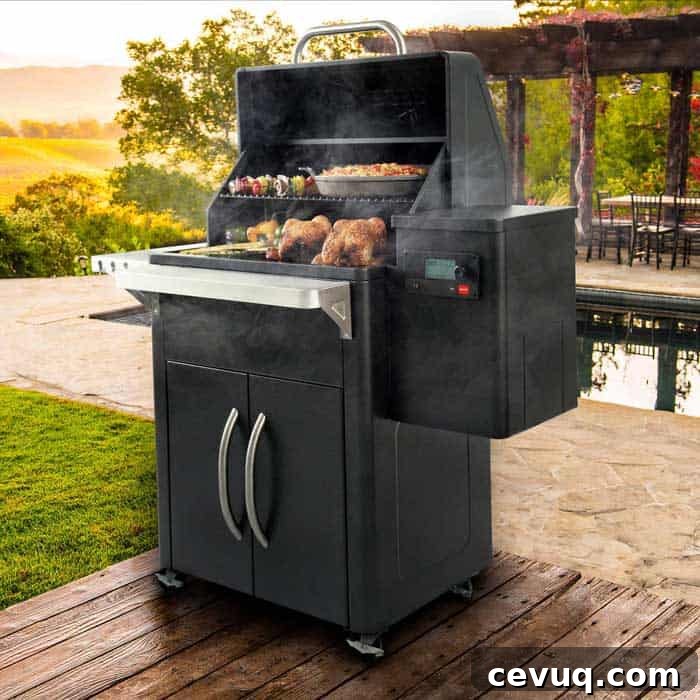 traeger silverton special edition on patio backyard